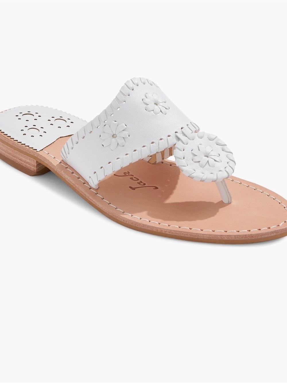 Jack Rogers Jacks Flat Sandals - White - 8 - Picture 6 of 9